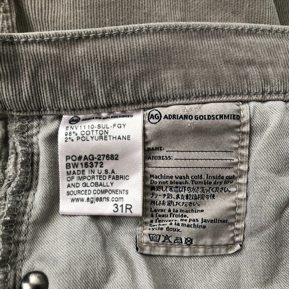 AG Adriano Goldschmied Jeans The Stilt Corduroy - Picture 5 of 7